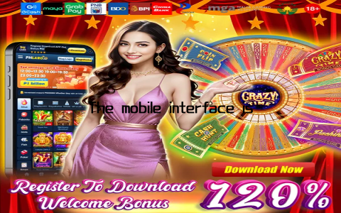 The mobile interface is sleek and responsive, ensuring a smooth gaming experience on smaller screens